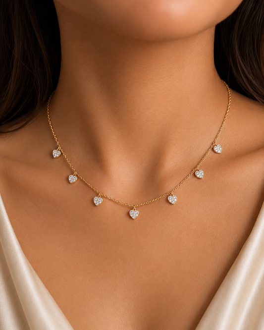 Lumière Heart Charm Necklace