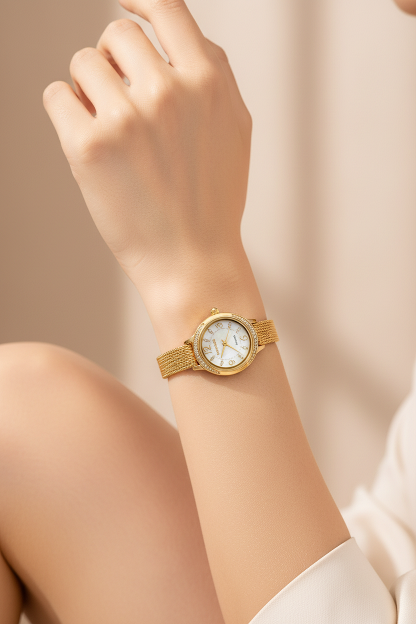 Beautiful golden watch