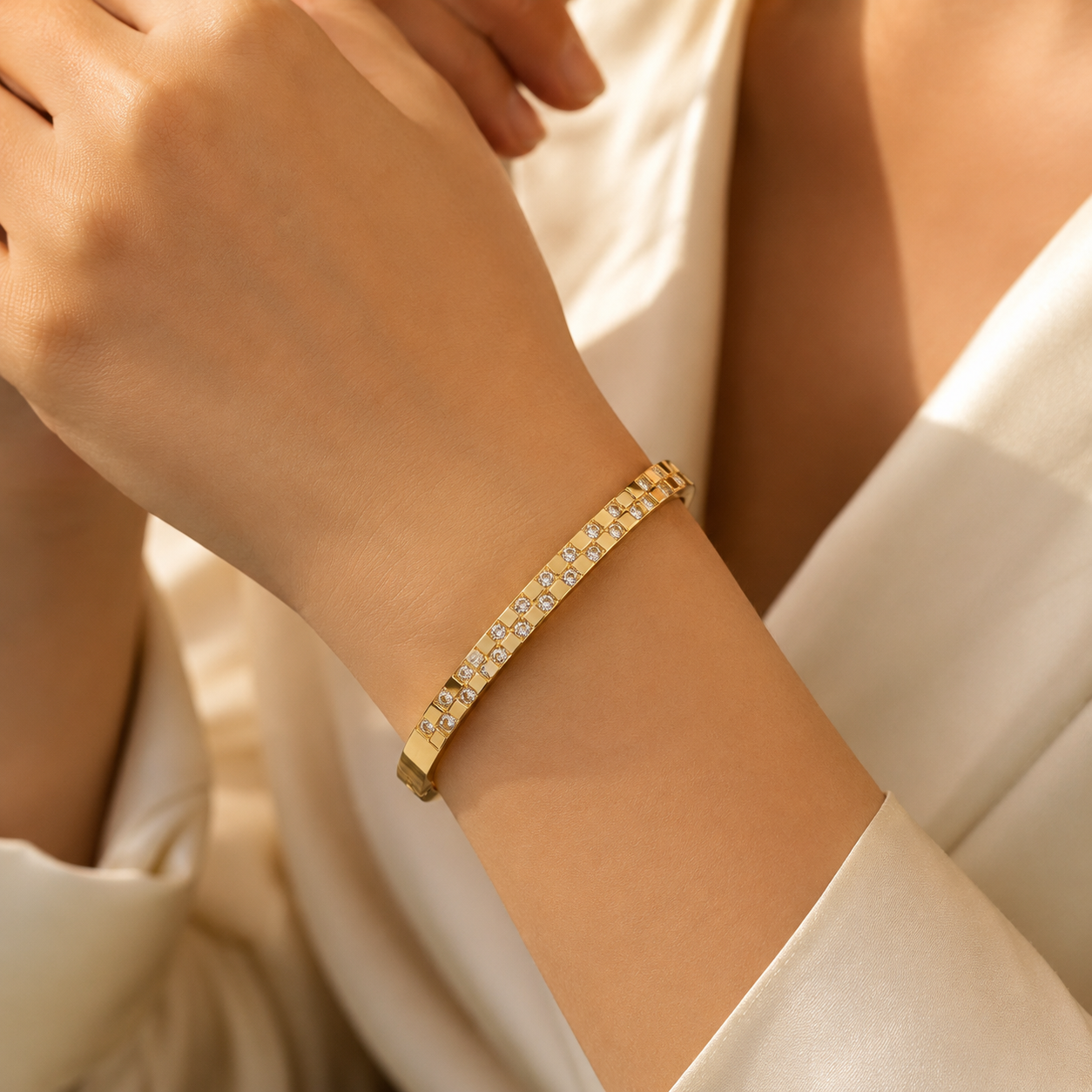 Celestia Crystal Bangle