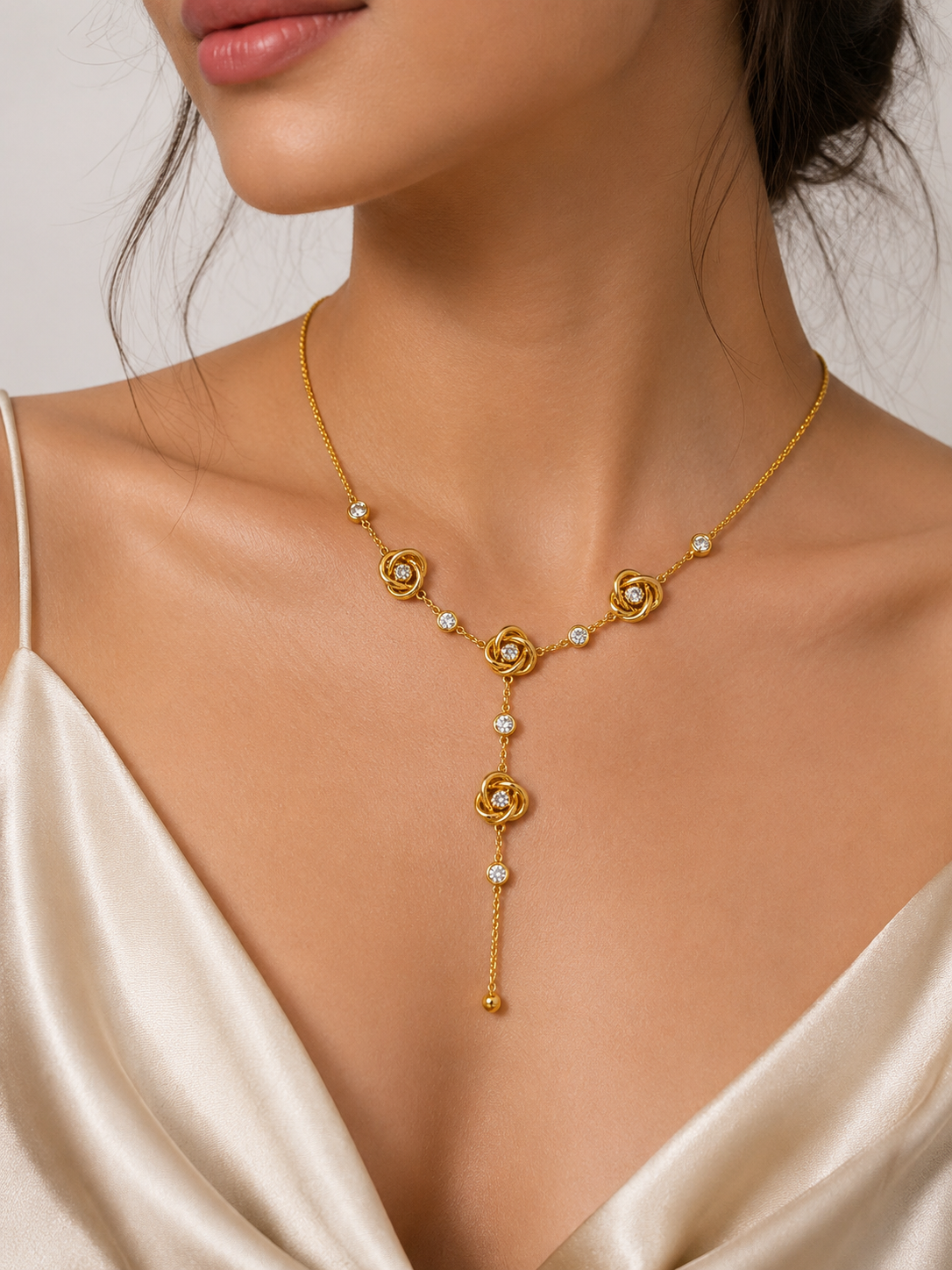 Roselle Drop Neckpiece
