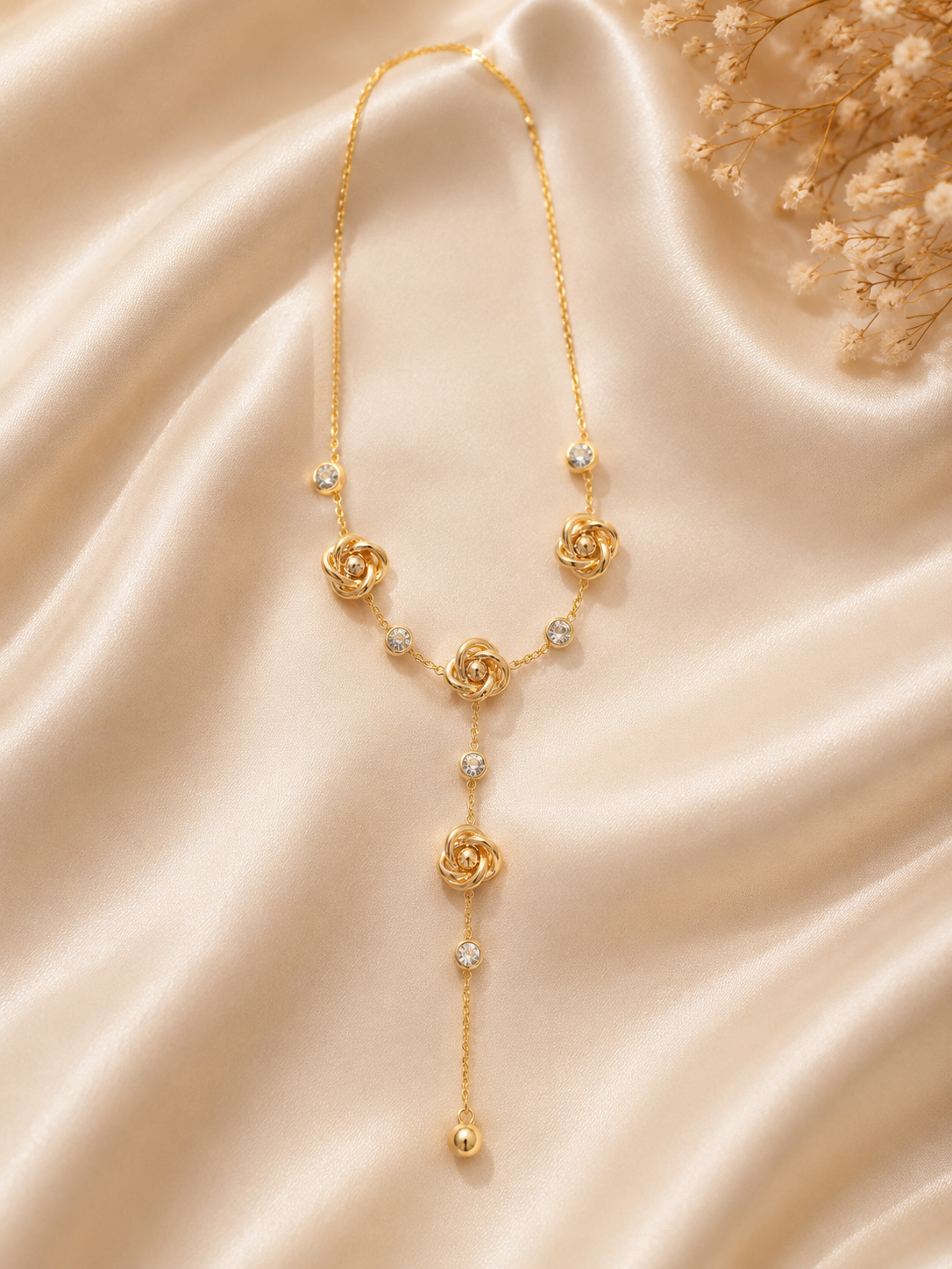 Roselle Drop Neckpiece