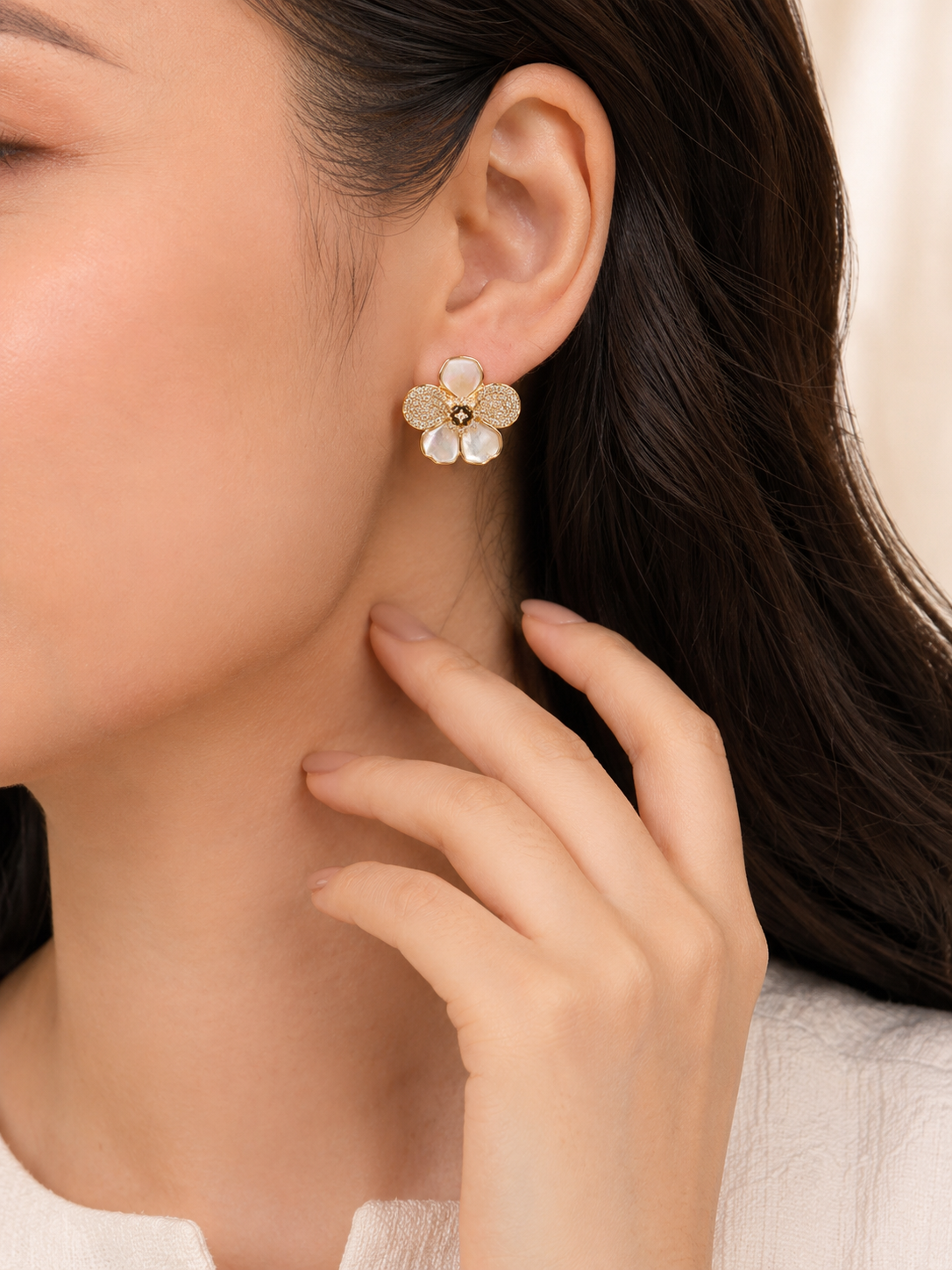 Aurelia flower earrings
