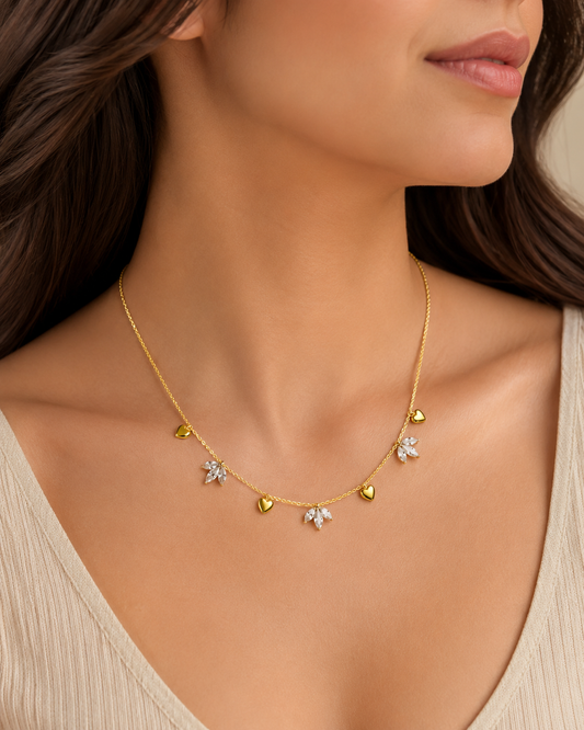 Luna Heart Bloom neckpiece✨