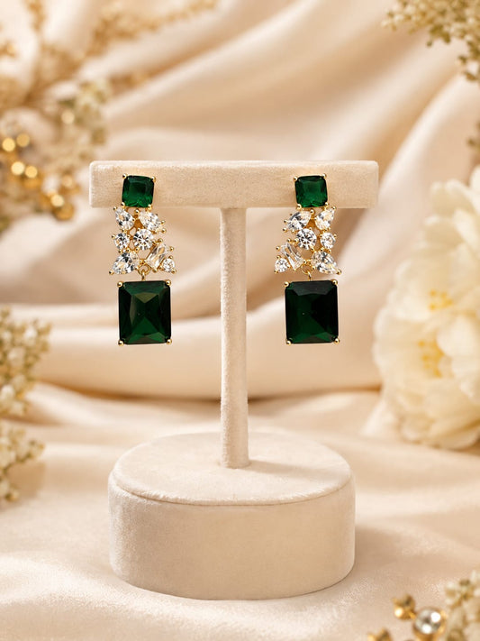 Emerald bloom danglers