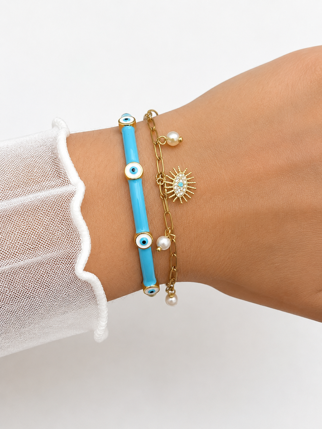 Evil eye bracelet Stack 🧿