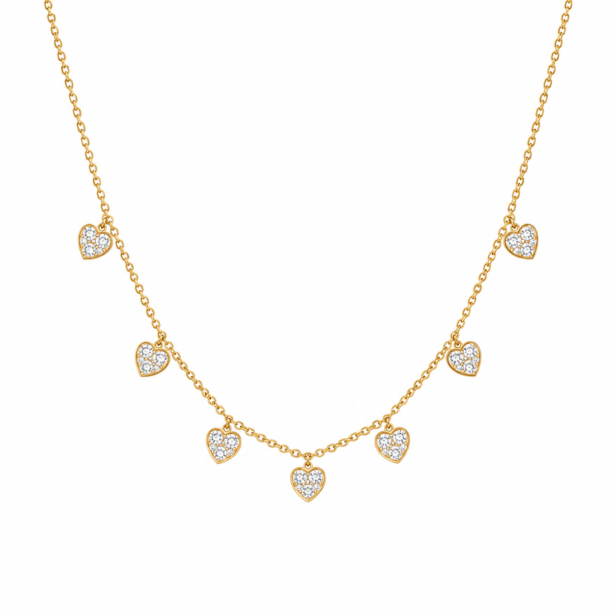Lumière Heart Charm Necklace