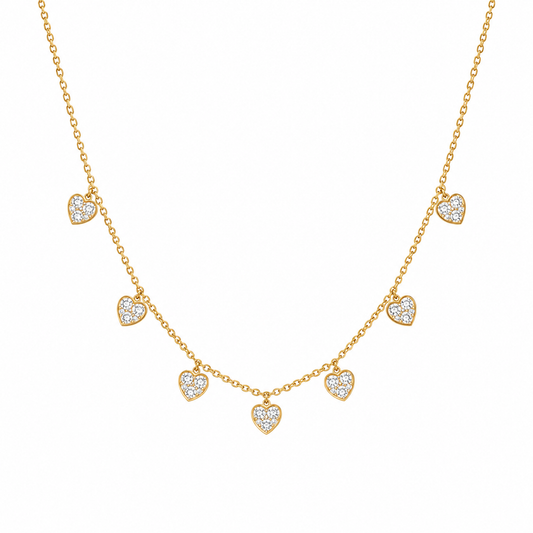 Lumière Heart Charm Necklace