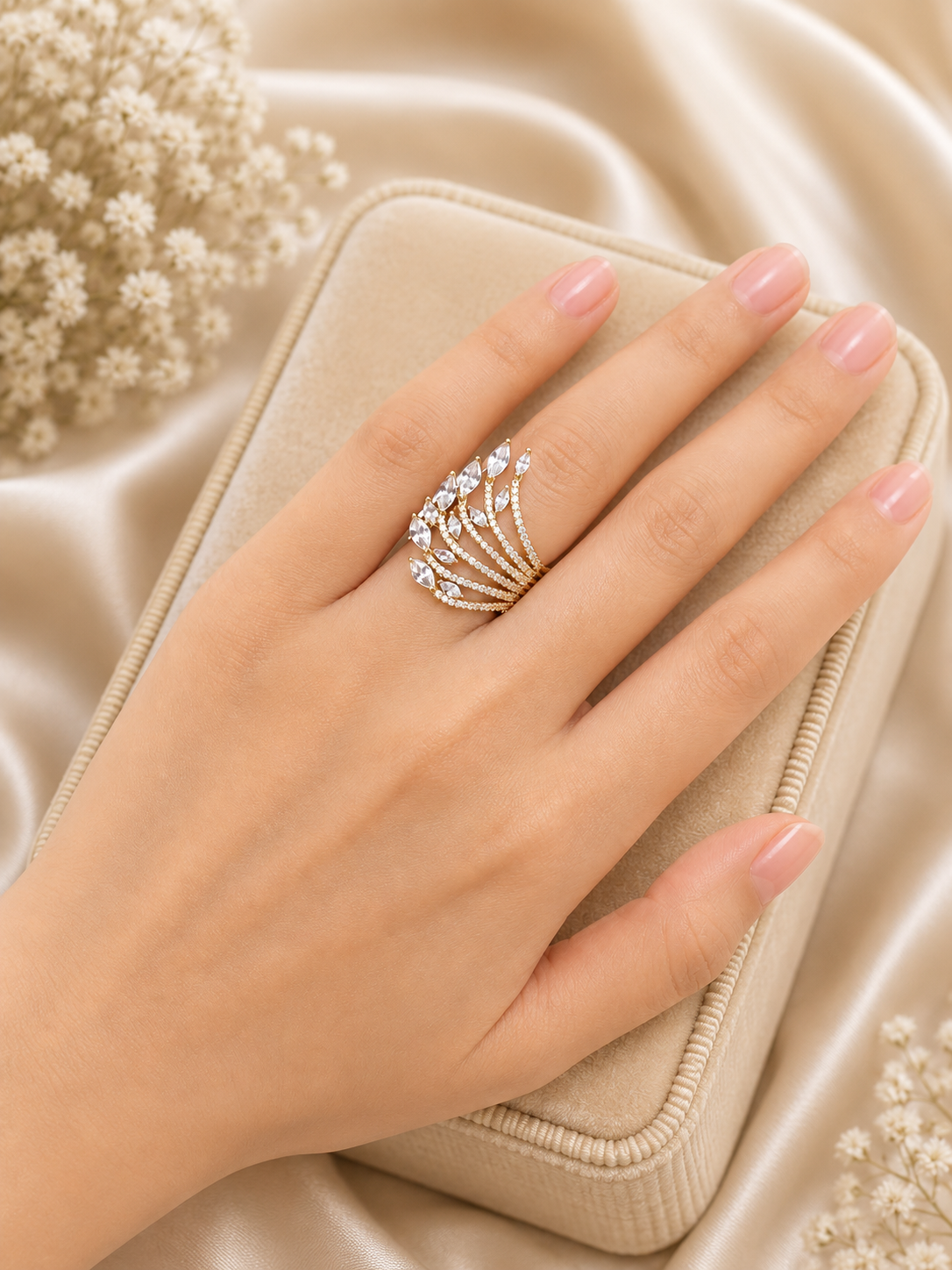Diamond dew ring