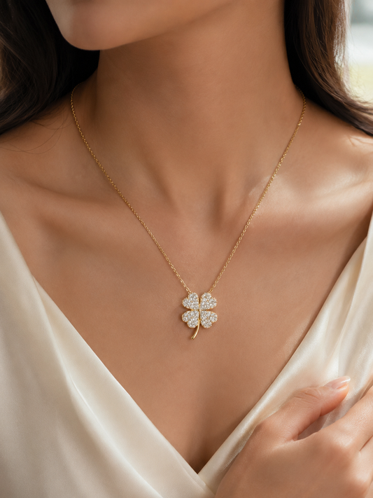 Lucky Luxe Clover Necklace