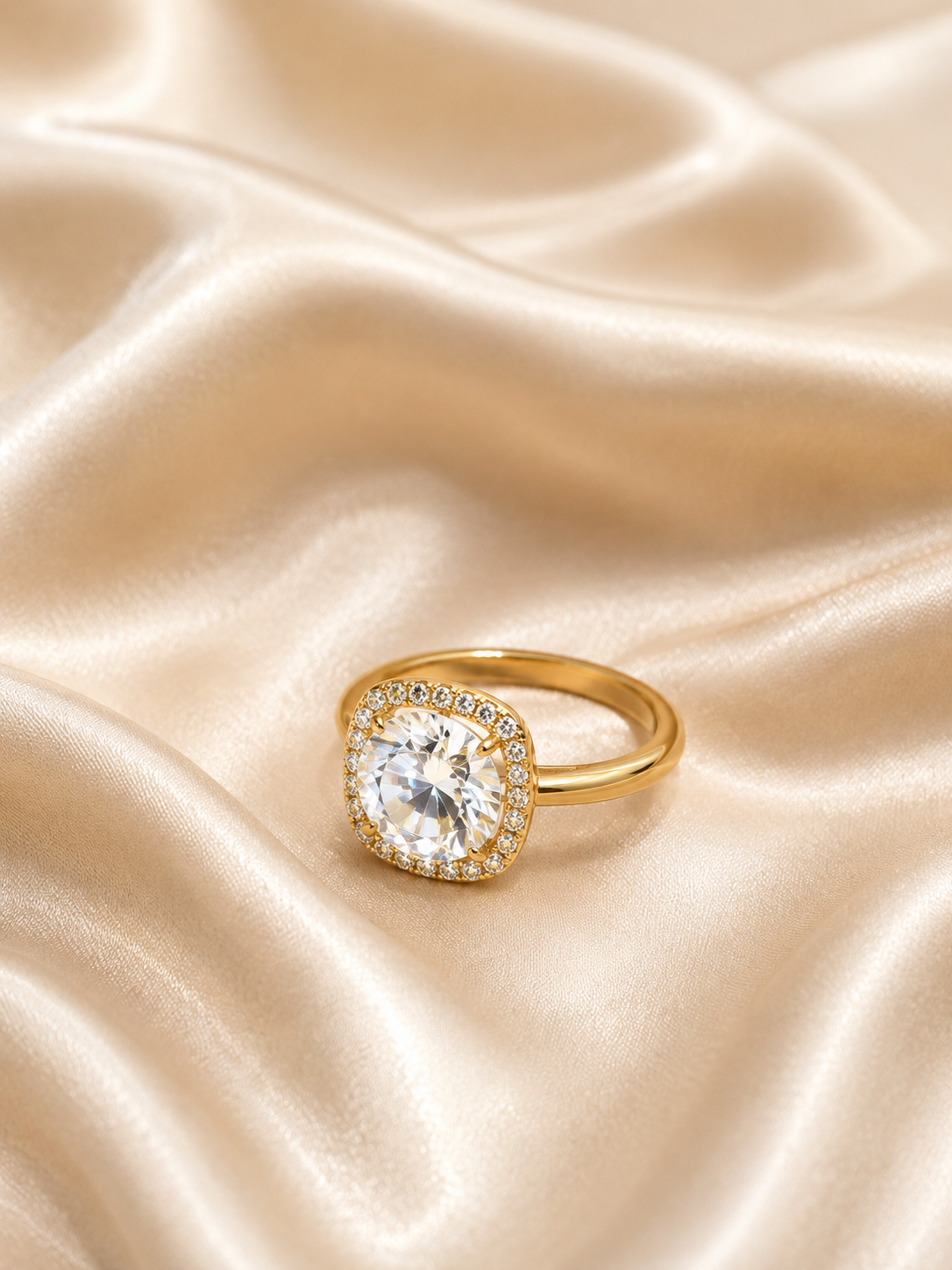 Solitaire Pendant with Earrings and Ring