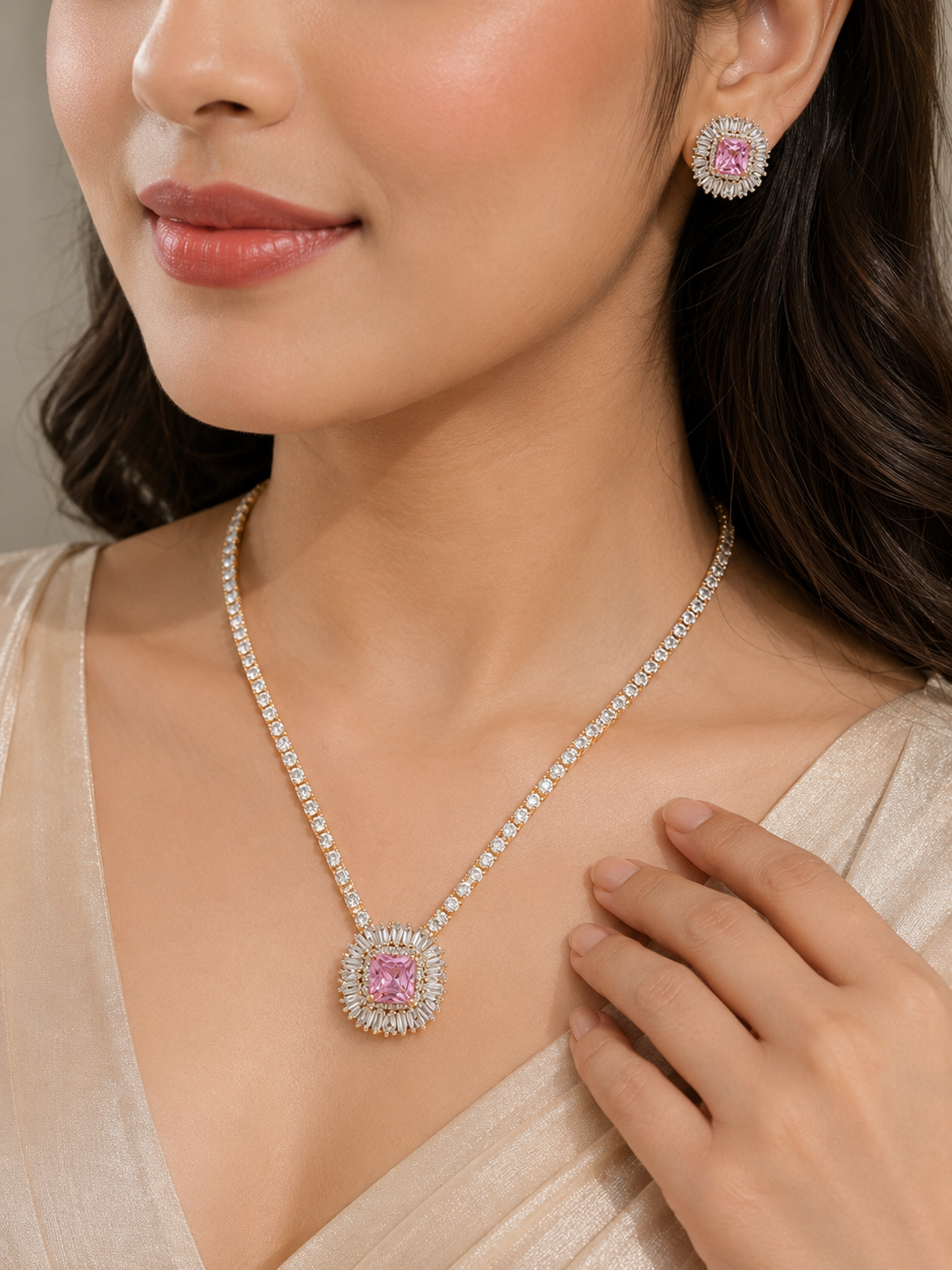 Rosé Radiance Pendant