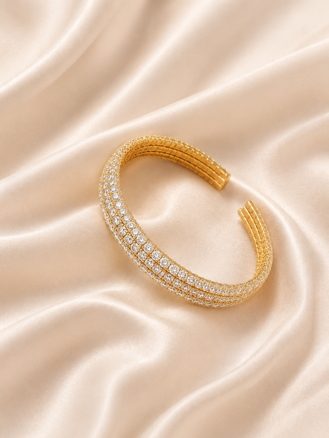 Diamond cuff bracelet