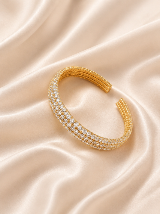 Diamond cuff bracelet