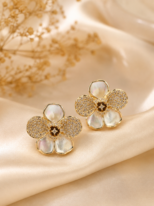 Aurelia flower earrings