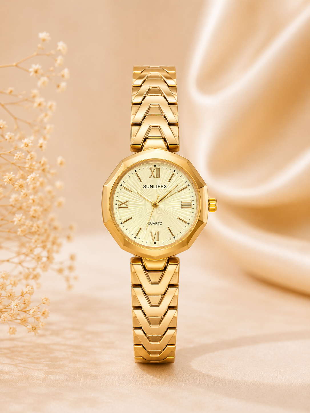 Golden vintage watch