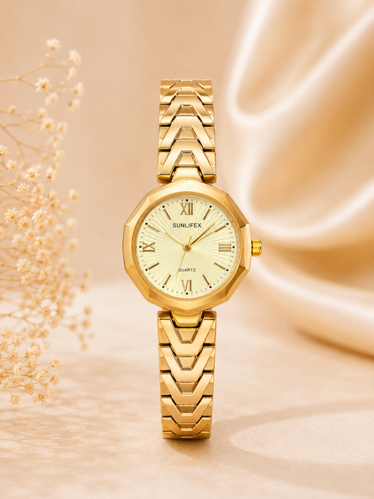 Golden vintage watch