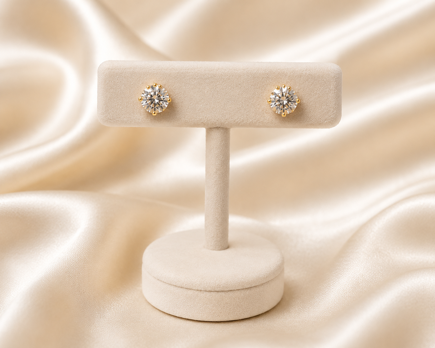 Solitaire studs✨
