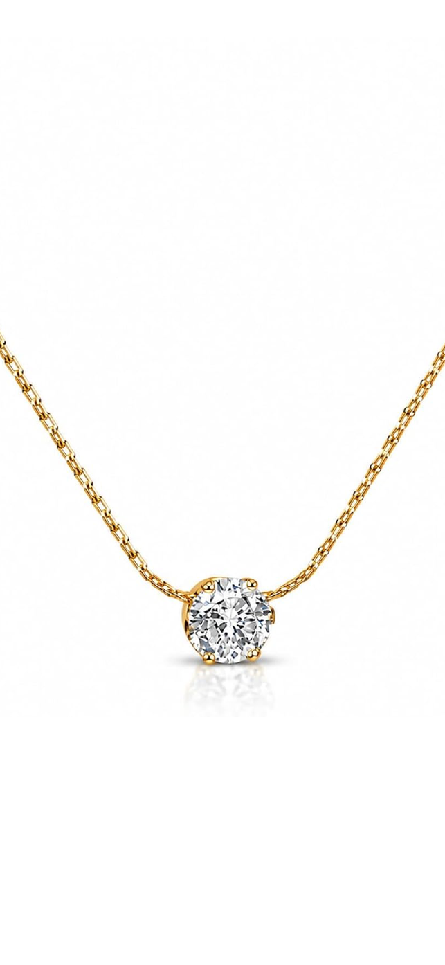 Single stone necklace