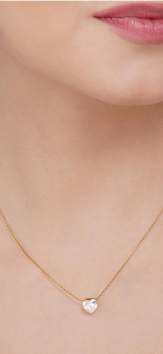 Solitaire Heart necklace