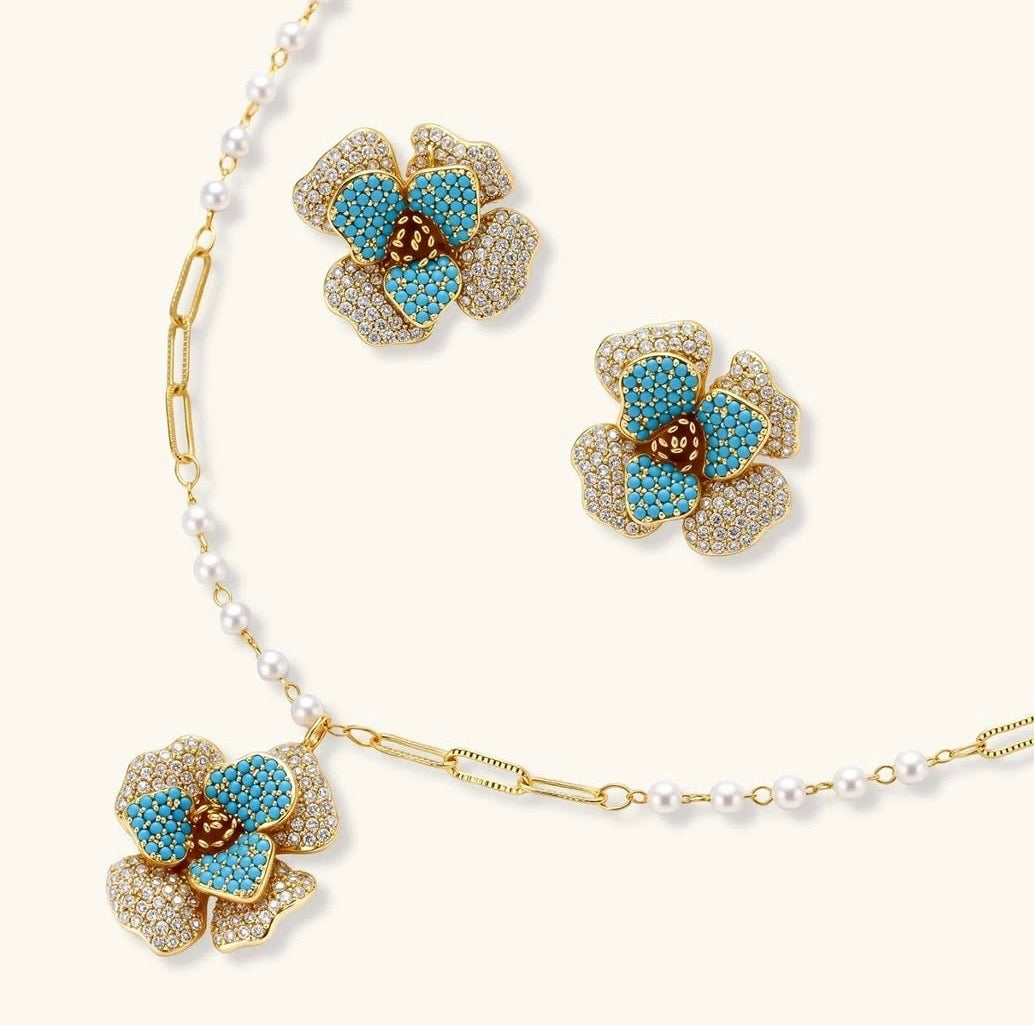 Turquoise Bloom Set