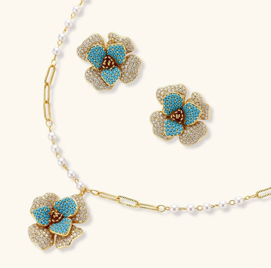 Turquoise Bloom Set